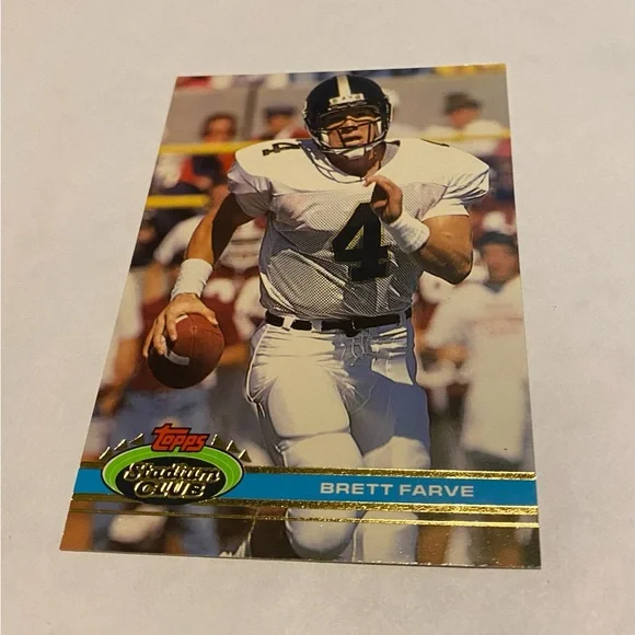 Brett Farve RC Rookie 1991 Topps Stadium Club Football Card # 94 Vintage - Picture 3 of 3